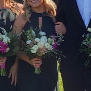 Amsale Caterina Bridesmaid Gown Size 8 Dark Green